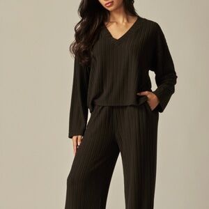 Cozy Black Pantsuit